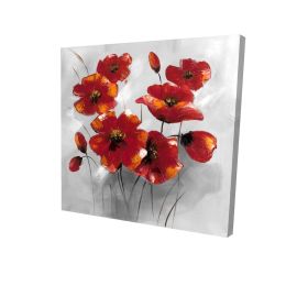 Anemone flowers - 08x08 Print on canvas