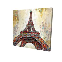 Abstract eiffel tower - 08x08 Print on canvas