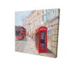 London bus and telephone booth - 08x08 Print on canvas