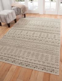 AmbIvory; Brown; and Natural Area Rug 5x8