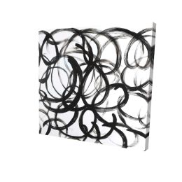 Abstract curly lines - 08x08 Print on canvas