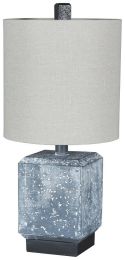 Ashley Jamila Gray+Black Contemporary Table Lamp L235664