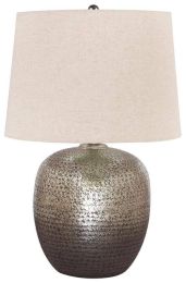 Ashley Magalie Antique Silver Finish Contemporary Table Lamp L207314