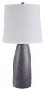 Ashley Shavontae Gray Contemporary Table Lamp (Set of 2) L243004