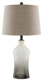 Ashley Nollie Gray Contemporary Table Lamp (Set of 2) L430534