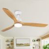 YUHAO 52 In.Intergrated LED Ceiling Fan Lighting with Remote Control