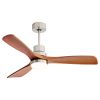 Ceiling Fan with Lights;  52" Ceiling Fan with Remote Control;  Noiseless Reversible DC Motor and 3 Wood Blades;  Timer;  6 Speed for Patio  Bedroom;