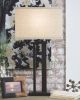 Ashley Aniela Bronze Finish Contemporary Table Lamp (Set of 2) L204074