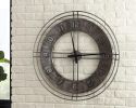 Ashley Ana Sofia Antique Gray Casual Wall Clock A8010068