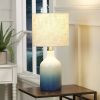 Ombre Ceramic Table Lamp; Blue Finish