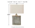 Ashley Deondra Gray Casual Table Lamp L208234