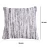 18 x 18 Handcrafted Cotton Accent Throw Pillow; Woven Lined Design; White; Gray; Black; DunaWest