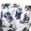 Manon Blue & White Floral Print Fabric Club Chair