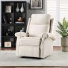 Modern Upholstered Lounge Single Sofa Recliner Chair for Living Room; Beige