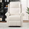 Modern Upholstered Lounge Single Sofa Recliner Chair for Living Room; Beige