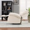 Modern Upholstered Lounge Single Sofa Recliner Chair for Living Room; Beige