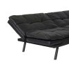 Convertible Memory Foam Futon Couch Bed; Modern Folding Sleeper Sofa-SF267PUBK