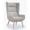 Manhattan Comfort Sampson Wheat and Natural Twill Accent Chair