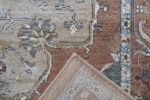 Damara Beige; Rust; Multi-color Viscose Area Rug 5x8