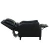 Push Back Recliner; Arms with Brass Nails; Blackl (29.5&quot;x40&quot;x42&quot;)