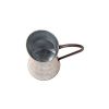 Classic Galvanized Metal Jug With Handle; Gray