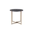 Bromia End Table; Black & Champagne 83007