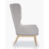 Manhattan Comfort Sampson Wheat and Natural Twill Accent Chair