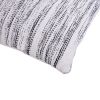 18 x 18 Handcrafted Cotton Accent Throw Pillow; Woven Lined Design; White; Gray; Black; DunaWest