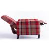 Red recline chair; The red cloth chair is convenient for home use; comfortable and the cushion is soft; Easy to adjust backrest Angle