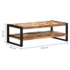 vidaXL Coffee Table 47.2"x23.6"x15.7" Solid Reclaimed Wood