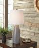 Ashley Shavontae Gray Contemporary Table Lamp (Set of 2) L243004