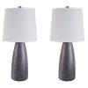 Ashley Shavontae Gray Contemporary Table Lamp (Set of 2) L243004