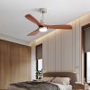 Ceiling Fan with Lights;  52" Ceiling Fan with Remote Control;  Noiseless Reversible DC Motor and 3 Wood Blades;  Timer;  6 Speed for Patio  Bedroom;