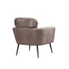 29.5"W Classical Accent Chair Armchair Upholstered Reading Chair Single Sofa Leisure Club Chair with Black Metal Leg and Throw Pillow for Living Room