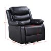 Eilbra Power Recliner; Black PU 56910