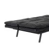 Convertible Memory Foam Futon Couch Bed; Modern Folding Sleeper Sofa-SF267PUBK