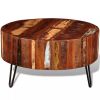 vidaXL Coffee Table Solid Reclaimed Wood Round