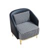 Modern accent chair armchair black and white sack living room and bedroom