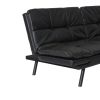 Convertible Memory Foam Futon Couch Bed; Modern Folding Sleeper Sofa-SF267PUBK