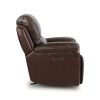 Timo Top Grain Leather Power Recliner | Glider Recliner Chair | Adjustable Headrest | Cross Stitching