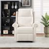 Modern Upholstered Lounge Single Sofa Recliner Chair for Living Room; Beige