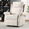 Modern Upholstered Lounge Single Sofa Recliner Chair for Living Room; Beige