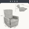 Recliner Chair for Living Room with Rocking Function and Side Pocket