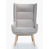 Manhattan Comfort Sampson Wheat and Natural Twill Accent Chair