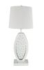 Nysa Table Lamp in Mirrored &amp; Faux Crystals 40215