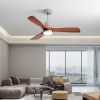 Ceiling Fan with Lights;  52" Ceiling Fan with Remote Control;  Noiseless Reversible DC Motor and 3 Wood Blades;  Timer;  6 Speed for Patio  Bedroom;