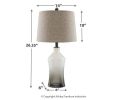 Ashley Nollie Gray Contemporary Table Lamp (Set of 2) L430534