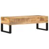 vidaXL Coffee Table 43.3"x19.7"x15" Solid Mango Wood