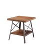 Ikram End Table (2Pc Pk) in Weathered Oak & Sandy Black 81177