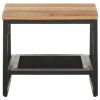 vidaXL Side Table 15.7"x15.7"x13.8" Solid Acacia Wood